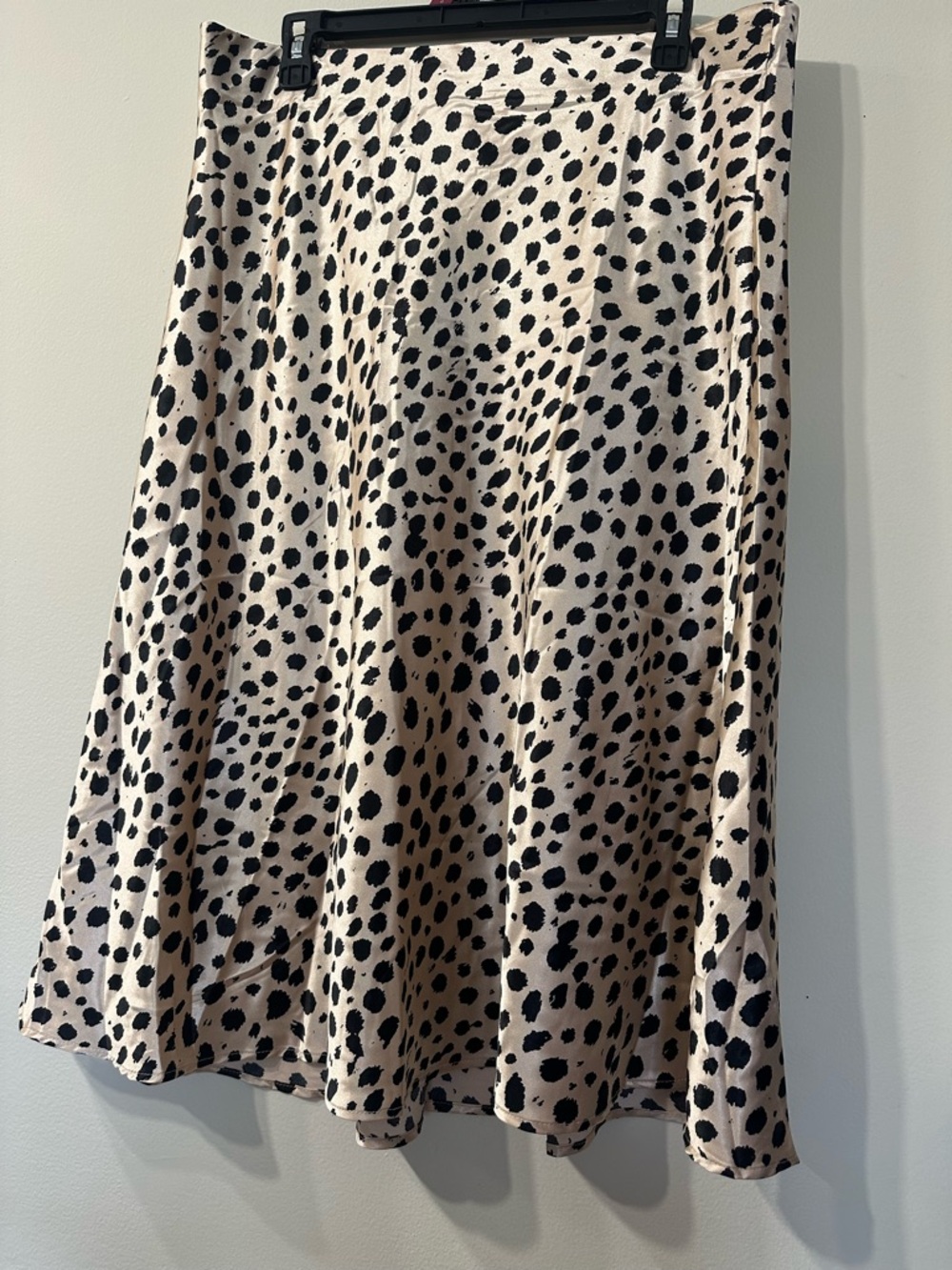 Serra Beige and Black leopard print A-Line Skirt